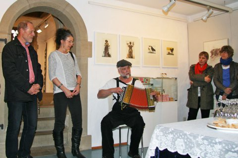 Impressionen der Vernissage von Bodo W. Klös am 09.04.2016