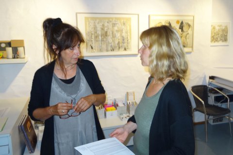 Impressionen der Vernissage von Elke Pollack am 11.05.2018