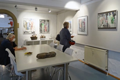 Impressionen der Präsentation von Grete Werner-Wesner vom 11. Juli bis 22. August 2021
