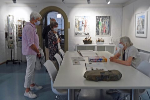Impressionen der Präsentation von Grete Werner-Wesner vom 11. Juli bis 22. August 2021