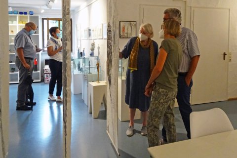 Impressionen der Präsentation von Grete Werner-Wesner vom 11. Juli bis 22. August 2021