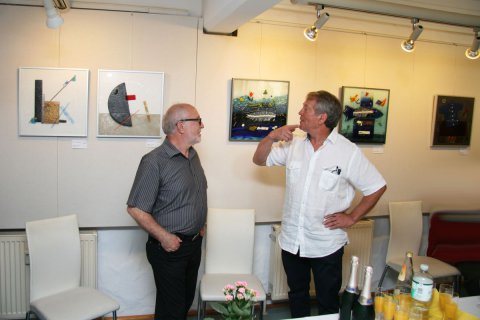 Impressionen der Vernissage von Heiner Düsterhaus am 24.07.2016