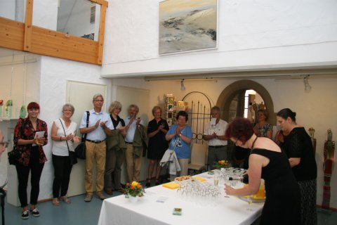 Impressionen der Vernissage von Heiner Düsterhaus am 24.07.2016