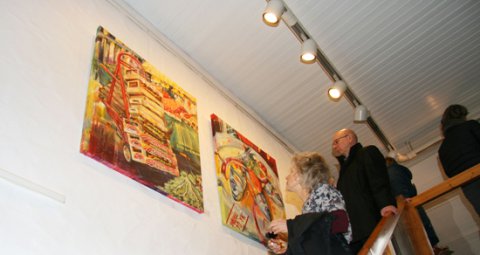Impressionen der Vernissage von AndyMo am 14.02.2016