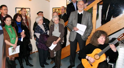 Impressionen der Vernissage von Gertrude Degenhardt
