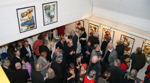 Impressionen der Vernissage von Gertrude Degenhardt