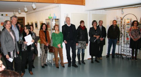 Impressionen der Vernissage von Christine Fluhrer