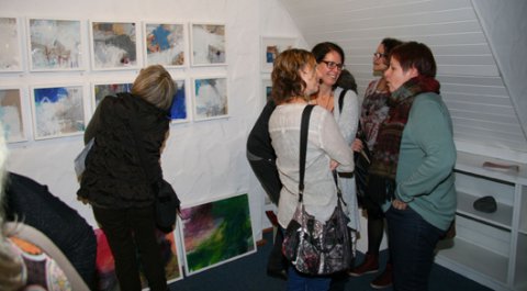 Impressionen der Vernissage von Christine Fluhrer