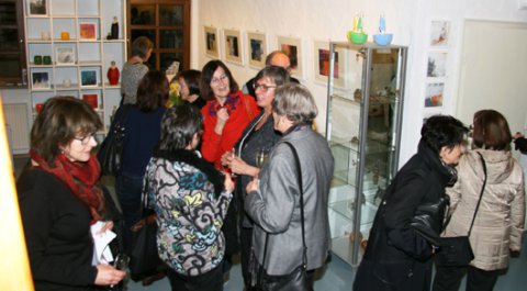 Impressionen der Vernissage von Christine Fluhrer