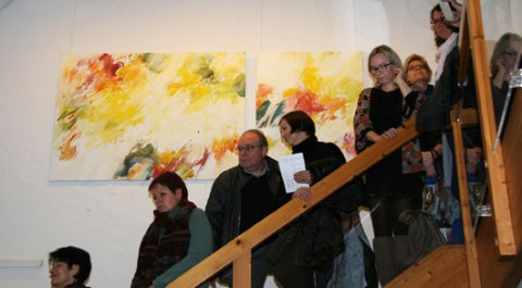 Impressionen der Vernissage von Christine Fluhrer