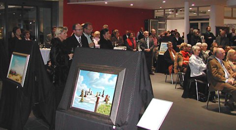 Impressionen der Vernissage von Joachim Lehrer - Kunst im Hangar