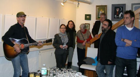 Impressionen der Vernissage von Mehrdad Zaeri