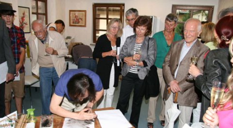 Impressionen der Vernissage von Xi Yongqin