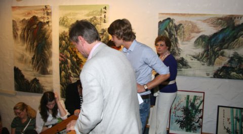 Impressionen der Vernissage von Xi Yongqin