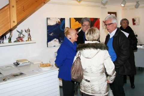 Impressionen der Finissage von Gerhard Lämmlin am 17.02.2013