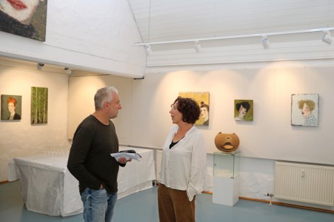 Impressionen der Vernissage von Marlis Albrecht am 29.09.2019
