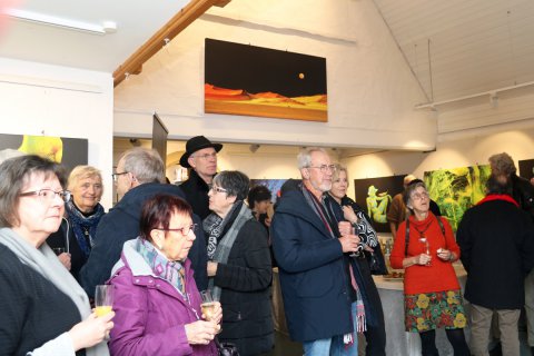 Impressionen der Vernissage von Jürgen Bischoff am 26.02.2023