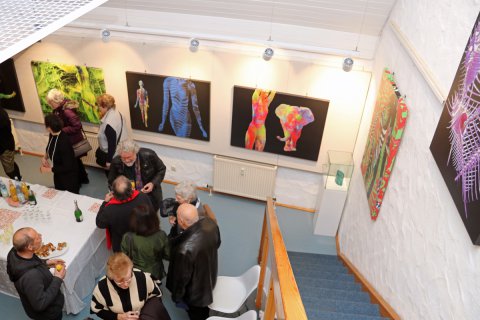 Impressionen der Vernissage von Jürgen Bischoff am 26.02.2023