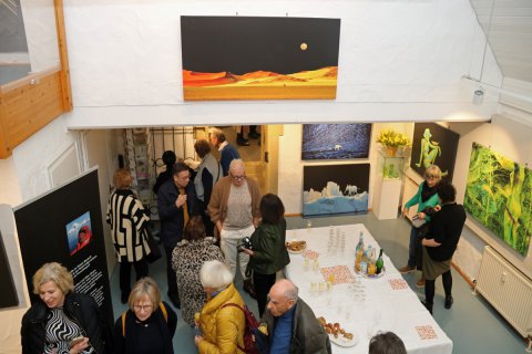 Impressionen der Vernissage von Jürgen Bischoff am 26.02.2023