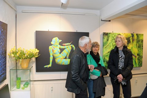 Impressionen der Vernissage von Jürgen Bischoff am 26.02.2023