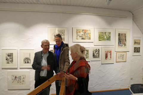 Impressionen der Vernissage von Günter Schöllkopf am 19.01.2020