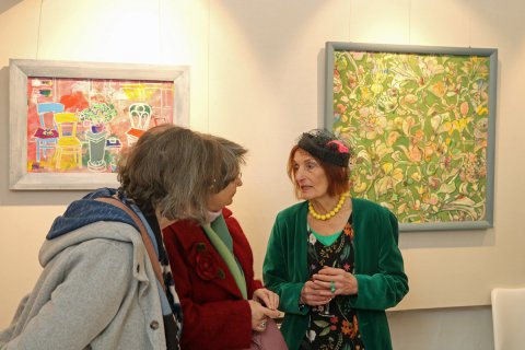 Impressionen der Vernissage von Renate Busse am 25. Februar 2024
