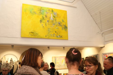 Impressionen der Vernissage von Renate Busse am 25. Februar 2024