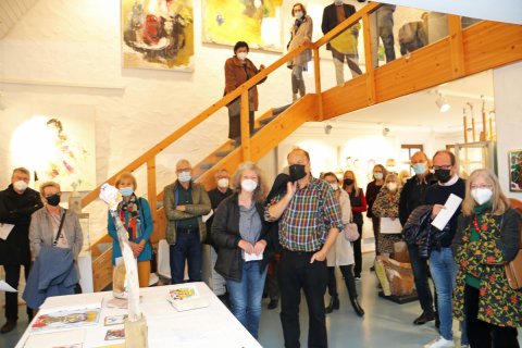 Impressionen der Vernissage von Hans Mendler