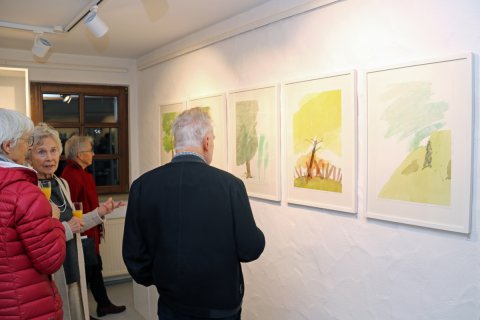 Impressionen der Vernissage von Dieter Huthmacher am 4.10.2024