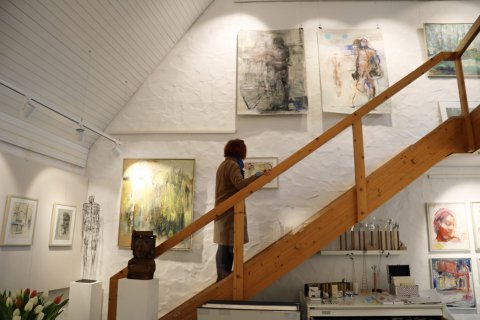 Impressionen der Ausstellungseröffnung von Cornelia Weihe am 20.03.2022