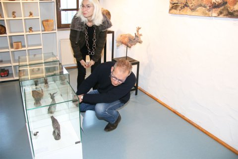 Impressionen der Vernissage von Ule Ewelt am 21.01.2018