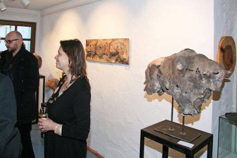 Impressionen der Vernissage von Ule Ewelt am 21.01.2018
