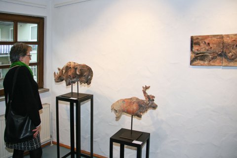 Impressionen der Vernissage von Ule Ewelt am 21.01.2018