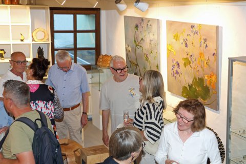 Impressionen der Vernissage von Jürgen Elwert am 30. Mai 2025