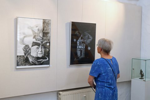 Impressionen der Vernissage von Alina Iftime am 6. Juli 2025
